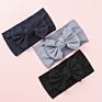 Organic Cotton Bow Knot Knitted Ribbed Baby Headband for Babies