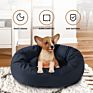 Orthopedic Sofa Frame Washable Calming Travel Dog Bed with Stuff Sack Indoor Designer Cow Luxury round Funny Small Dog Bed