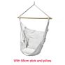 Outdoor Activities Use Canvas Colorful Stripe Hammock Chair Swing Cushion Hanging Hammock Chair
