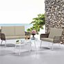Outdoor Furniture Living All Weather Deep Seating Cushion Patio Chair Seat and Back Cushion Set