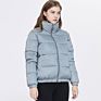 Oversized Coats Stand Neck Zipper Thick Warm Jacket Women Bubble Coat