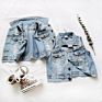 P108056 Spring Boutiques Baby Girls Sleeveless Girls Kids' Jeans Vest Jacket Children's Clothing