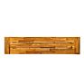 Park Modern Acacia Rustic Metal Accents Outdoor Wood Bench within the U.S Wooden Garden Bench