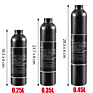 Pcp Paintball Hpa Tank 0.35L 0.45L Bottle 3000Psi Pcp Air Gun Co2 Gas Aluminum Cylinder with Regulator