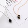 Personality Creative Design Pine Cone Shape Pendant Necklace Gold Silver Pinecone Chain Necklaces