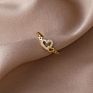 Personalized Stackable Cubic Zirconia Peach Heart Engagement Wedding Promise Toppik Accessories Love Knot Pinky Joint Ring