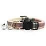 Pet British Plaid Collar with Safety Cat Pattern Buckle and Bells