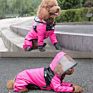 Pet Dog Raincoat the Dog Face Pet Clothes Jumpsuit Waterproof Dog Cat Jacket Water Resistant Clothes Pet Coat