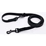 Pet Supplies Dog Products Cool Black Pvc Coated Leather Dog Collar and Leash Set for Small Medium Large Dogs