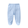 Pink Color Baby Legging 100% Cotton Feeted Pants with Customized Wear for 0-12M