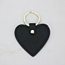 Pink Heart Shape Cute Pu Leather Keychain Key Rings Bag Charm for Women