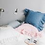 Pink Pillow Shams Cases Covers with Ruffles