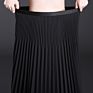Plain Dyed Skirt for Women Korean Style Simple Pleated Skirt Mesh Chiffon Skirt