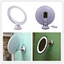 Plastic Framed Rotating Bathroom Wall Suction Cup 5X Magnification Shower Shaving Mirror