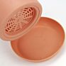Plastic Plant Pot with Saucer, Decorative Plastic Gardening Flower Pot