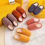 Plush Cotton Slippers Women's Spring/Autumn/ Household Indoor Platform Non-Slip Warm Confinement Shoes Couple Men's Cotton