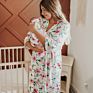 Polyester Rayon Knit Pregnancy Clothes Women Sleepwear Bath Hattie Maternity Robe Dresses Photoshoot