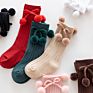 Pompom Baby Socks Children Knit Newborn Socks for Girls Autumn Kids Socks Baby Boy Accessories Born Items