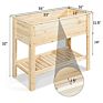 Popular Raised Bed Garden Planter Box with Storage Shelf