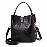 Popular Sling Bag Crocodile Style Bucket Bag Handbag