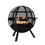 Portable Camping Fire Firebowl Fire Pit with Bbq Grill and Folding Legs