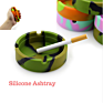 Portable Heat Resistance Cigar Ash Tray Cigarettes Silicone Ashtray