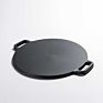 Pre Seasoned Heavy Duty Construction Cast Iron Grilling Wok, Large, Black