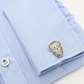 Premium Interesting Luxury Unisex Costume Colorful Skull Plain Cufflinks