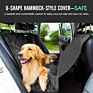 Premium Pet Car Seat Cover Protector Mat, 2 Layers Oxford Waterproof Fabric Car Seat Cover for Pets, Black