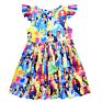 Princess Print Baby Girls Clothing Kid Cartoon Charact Dress