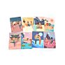 Printed Kids Partner Yoga Card Game Deck
