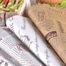 Printing Hamburger Packaging Grease Proof Tissue Paper Sandwich Wrapping Greaseproof Shawarma Food Grade Wax Paper
