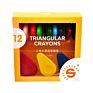 Produced 12 Colors Drop and Triangular Crayons for Children Use Pencil Crayons