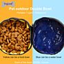 Product Collapsible Dog Bowl Double Travel Pet Bowl for Food and Water