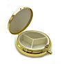 Promotion Gift 3 Compartments Stainless Steel Metal Portable Pill Case Pill Storage Box