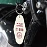 Promotion Vintage Motel Key Chain Blank Plastic Acrylic Hotel Keychain