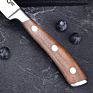 Promotional Dinnerware 4 Pieces Steak Knife Set 5 Inch Steak Knife for Meat with Black Walnut Handle