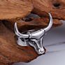 Punk Accessories Jewelry Stainless Steel Bull Head Finger Ring