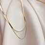 Punk Multi Layered Flat Blade Snake Link Chain Choker Necklace Simple Gold Color Collar Necklaces for Women Jewelry
