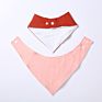 Pure Cotton Single Color Double Layer Newborn Scarf Gauzetriangle Baby Bibs