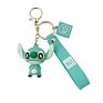 Pvc 3D Cartoon Cute Stitch Design Pendant Key Chain Soft Rubber Doll Key Rings with Car Bag Decoration Keychains Gift