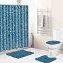 Qiaoze Shower Curtain in Stock Shower Curtain with Bath Rug Sets 3D Shower Curtain
