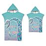 Quick Dry Hooded Mermaid Customized Baby Microfiber Beach Towels for Girls and Boys