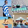 Quick Drying Stripe Large Microfiber Sand Free Beach Towel