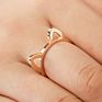 R-018 Men Women Jewelry Party Gifts Black Rings Personalized Cute Cat Couple Ring