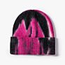 Rainbow Color Hip Pop Cuffed Skull Hats for Men Women Stylish Warm Tie Dye Knitted Beanie Hat