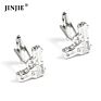 Ready to Ship Brass Material Gold and Silver Color Plated Cool Gun Shaped Cufflinks for Men