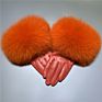 Real Fox Fur Gloves Women / Genuine Sheepskin Motorcycle Women Leather Gloves /Warm Leather Real Fur Gloves