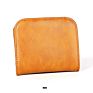 Real Leather Rfid Blocking Women Small Size Money Wallet with With Folding Coin Purse