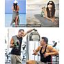 Rectangular Reactive Printing Fast Drying Microfiber Workout Beach Gym Sports Towel with Zip Pocket